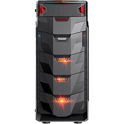 Gabinete Gamer Taurus USB 3.0 Preto LED Vermelho - MCA-TAURUS/BK