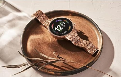 Image of Gen 9 Diamond Strap HD Display 2 Straps BT Calling Smartwatch (Rose Gold Strap) for Mens and Womens with ON /Off Logo