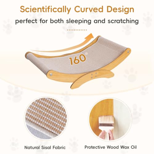 Cat Scratcher Bed for Indoor Cats, 23.6" Large Sisal Cat Scratching Board - Image 5