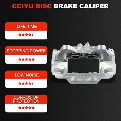Image of cciyu Front Left Brake Caliper Assembly 19-2767 2003 2004 2005 2006 2007 2008 2009 For Lexus For GX470,2003 2004 2005 2006 2007 2008 2009 For Toyota For 4Runner