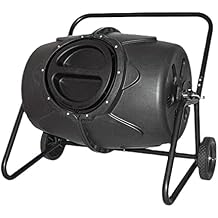 Electric Compost Bin Compost Tumbler Bin with Wheels and Handle, Mobile Heavy Duty Rotating Outdoor Organic Compost Bin Tumbling Mixer Composter for Kitchen Waste & Garden Clippings, Large 190L/50 Gal