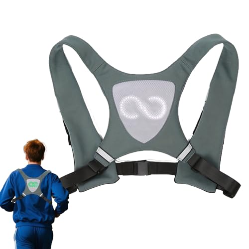 Chaleco Luminoso,Chaleco Correr con LED - Ajustable Impermeable Unisex Adultos Niños Runners Senderismo
