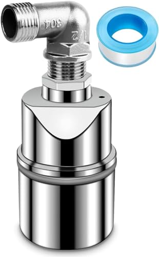 Válvula de flotador de 1 pulgada para tanque de agua de piscina, válvula de control automático del nivel de agua, acero inoxidable 304, con bajo nivel de agua, llenado automático
