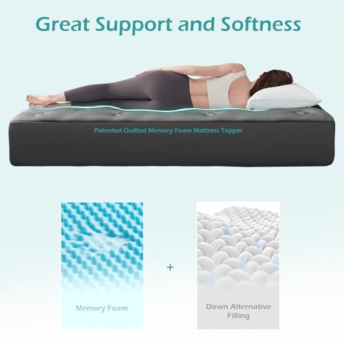 Image of Hansleep Full Size Mattress Topper Memory Foam, Full Foam Mattress Pad