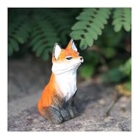 【美品】キツネ　狐　木彫　ガラス　置物　インテリア　工芸品　美術品　A1039 美品】キツネ 狐 木彫 ガラス 置物 インテリア 工芸品 美術品