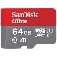 Sandisk 64 Gb Ultra Sdxc Scheda Di Memoria, Con Velocità Fino A 140 Mb/S, Prestazioni Dell’App A1, Uhs-I, Classe 10, U1, Rosso Grigio, ‎0.1 x 1.5 x 1.09 cm, 4.54 grammi