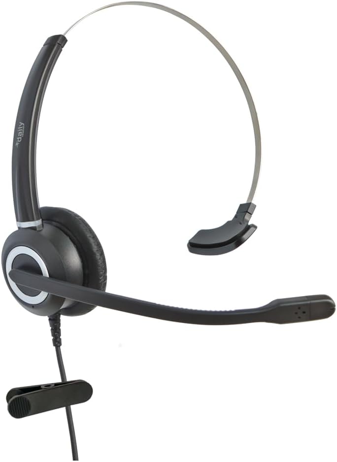 Wired Headset Work with Avaya 2400 4400 4600 5400 5600 9400 9500 Series, 6416D+M, 6424D+M and QE4610 Phones Include HIC Adapter Cable