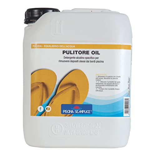 Lapi - 5 kg Pulitore Oil. Detergente Alcalino per Rimuovere Residui di Olio E Creme Solari dal Bordo Piscina