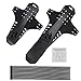hksod MTB Mudguard Plus 2 Stücke Schutzbleche Mountainbike 26" 650B 27,5" 29" MTB Spritzschutz mit Vorne und Hinten MTB Fender (Schwarz)