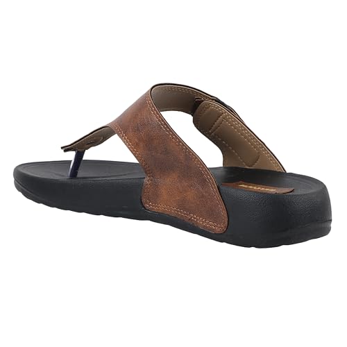 Image of URJO GLF 21 Men's Slippers /FlipFlops Lightweight Super Flexible Arch Support Durable Anti Skid & Stylish Dailywear Slippers /FlipFlops for Men