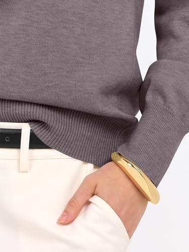 Image of ANRABESS Women's Long Sleeve V Neck Basic Sweaters | Classic Pullover Tops,Soft Loose,Business Casual Work,Travel Vacation,All Day Wear,Fall Spring Outfits,Winter Layer Clothing