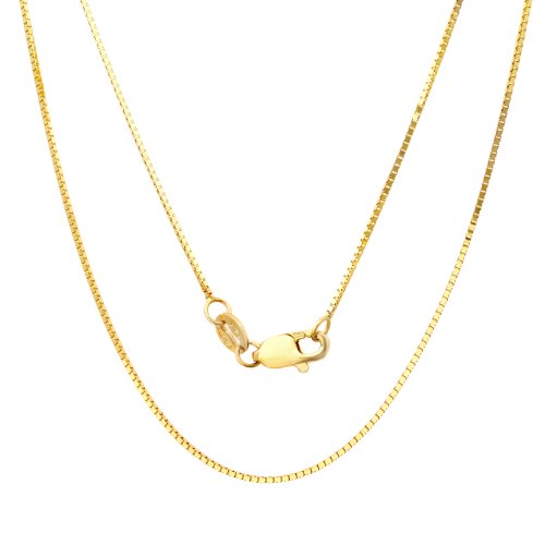 Roberto Martinez 14k Yellow-Gold .75 mm Box Chain, 18 Inch