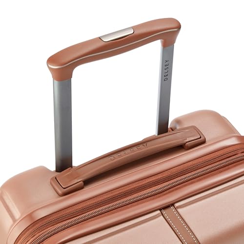 Image of DELSEY PARIS Bianca 55 cms Small Cabin ABS /Polycarbonate Hard Sided 8 Wheels and Expandable Spinner Suitcase /Trolley Bag for Travel with TSA Lock- Mocha
