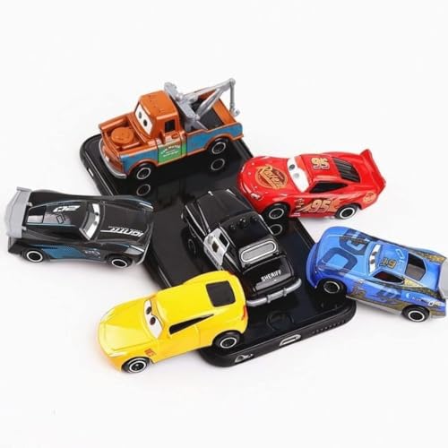 Image of Mashes Mini Metal Die Cast Car Toy Vehicle Play Set, Free Wheel High Speed Unbreakable, Small Racing Movie Vehicle Car for Exciting Playtime Adventures for Kid, Multicolor, Set of 6