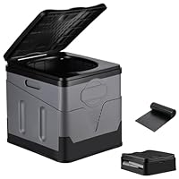 Toilette Portatile Pieghevole Obile WC Da Capeggio WC Toilette Per - Foto 2