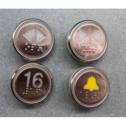 Bouton d'ascenseur BR34CB avec braille standard BR34C pour cabine