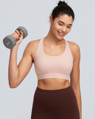 Image of RUNNING GIRL Sports Bra for Women High Support, Molded Cup High Impact Sports Bras with Sewn in Pads Workout Running Bra