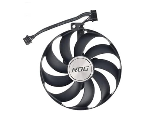 ASUS ROG STRIX RTX 3050 3060 OC & GAMING Series Replacement Fan for ASUS Graphics Cards, Air Cooling, 89mm, 12V, 7-Pin Graphics Card Cooler, VGA Card Replacement GPU Fan (Fan B (6-Pin))