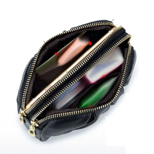 Women's Coin Purses, Card Cases, Money Clips, Handbags, Genuine Leather Wallets (Brown)3