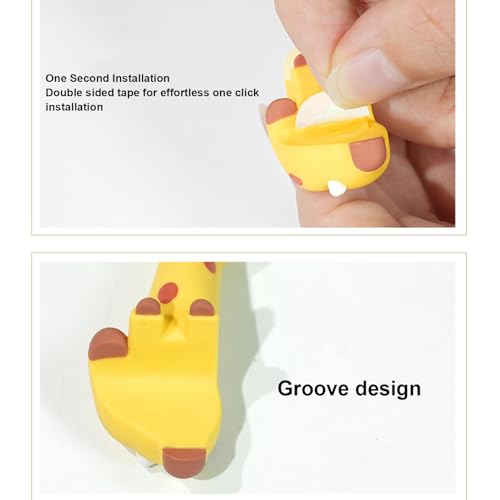 Statues de girafe déco pour étagère et bureau design moderne - 5