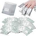 400Pcs Nail Polish Remover Gel Nail Foil Wraps Aluminium Soak Off Foils Cotton Pads Gel Nail Polish Wraps Removal Tool Finger Nail Polish Remover with Lint-Free Lager Cotton Pad