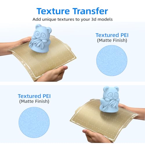 Image of BIQU PyroGrip Double Side Textured PEI Build Plate for Bambu-Lab A1 Mini 3D Printer 184x184mm Panda Build Plate Flexible Sheet Print Bed Removable Surface Platform