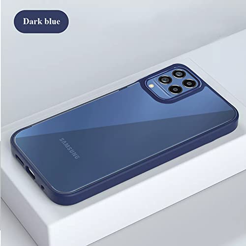 Image of Pikkme Samsung Galaxy M12 / A12 / F12 Back Cover |Electroplated Chrome Ring | Full Camera Protection | Raised Edges | Super Soft Side TPU | Bumper Case for Samsung Galaxy M12 / A12 / F12 (Blue)