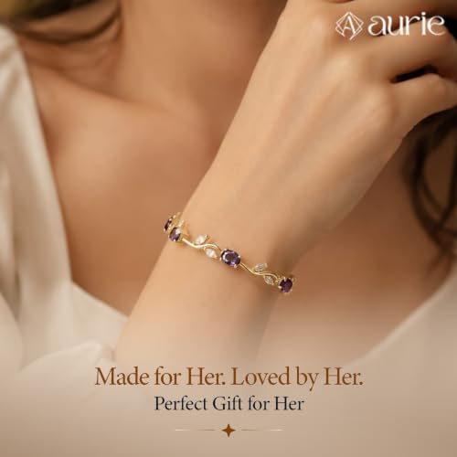 Image of Aurie Tulip Bracelet for Women & Girls | Anti Tarnish Stainless Steel Floral Bracelet |Party and Daily Wear Jewellery