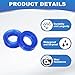 PATIKIL UN Radial Shaft Seal 11mm ID x 18mm OD x 6mm Width, 2 Pcs PU Oil Seal for Industry Bearing Shaft Pumps Piston Cylinder, Blue