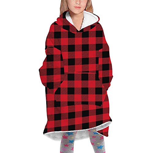Oduo Oversize Hoodie con Felpa, Usable Bolsillo Bata Manta Sudadera con Capuch...