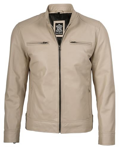 Image of Decrum Men Leather Jacket - Casual Stylish Real Lambskin Leather Jackets for Mens