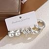 IFKM 9 Pairs Silver Hoop Earrings Set For Women Hypoallergenic Chunky Chain Twisted Open Hoops Dangle Earring Packs For Birthday Party Christmas Fashion Jewelry Gift #3