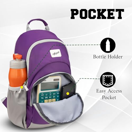 Image of F Gear Lume 14L Soft Backpack | Water Resistant Fabric, Lightweight Unisex Daypack with 1 Compartment & 1 Pocket | Perfect for College, Office, Travel & Everyday Use for Men & Women