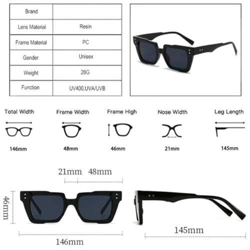 Lunettes de soleil œil de chat rétro punk aux rivets graphiques audacieux - 6