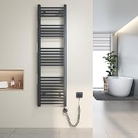 Scaldasalviette Elettrico Heilmetz 70x40cm - Termostato Digitale, Timer, 250W, Bianco - Foto 10