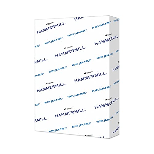 Image of Hammermill A4 Paper, 20 lb Copy Paper (210mm x 297mm) - 1 Ream (500 Sheets) - 92 Bright, Made in the USA