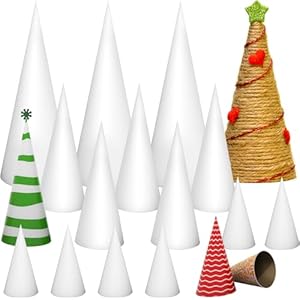 Tcevily Pappmaché-Kegel 3 Größen (30 Stück) TV333