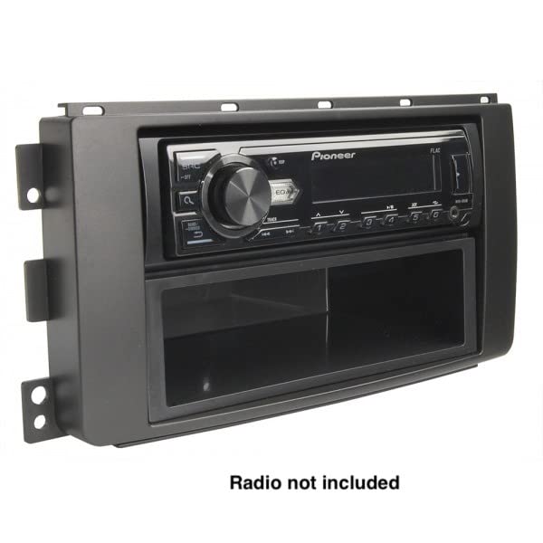 Image secondaire de Sound-way Kit Montage Autoradio, Cadre Façade 1 DIN/ 2 DIN Compatible avec Smart Car ForTwo 2007-2010