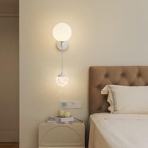 Iluminación de pared LED para escaleras y dormitorios con diseño blanco