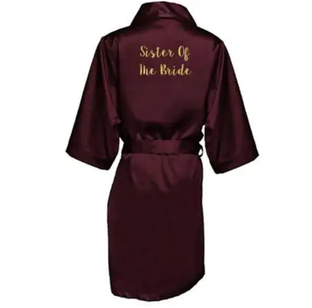 Yeuyyben Vestaglia sexy in raso di seta kimono abito da sposa damigella d'onore sorella madre sposa vestaglia vestaglia per le donne