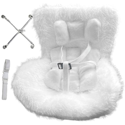 Asiento De Seguridad para Coche De Muñecas, Mini Asiento De Peluche para Coche, Bonito Adorno para Ventilación De Coche, Accesorios para Interior del Coche De Muñecas para Juguetes Preescolares.