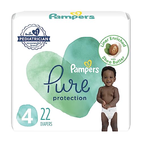 Image of Pampers Pure Protection Diapers Size 4, 22 count - Disposable Diapers
