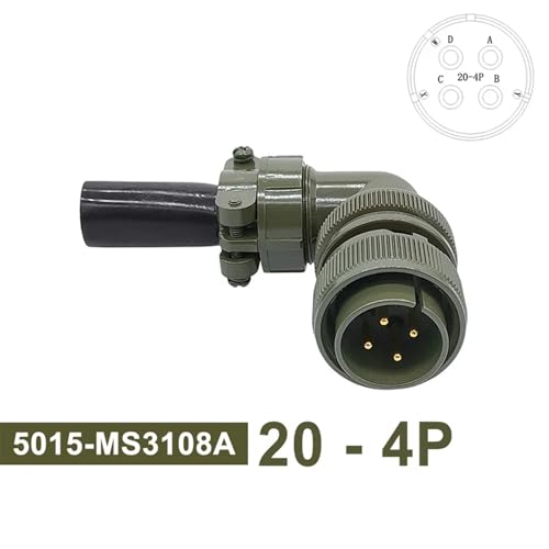 Conector militar MS3108A 20-4P macho de aviación industrial 2