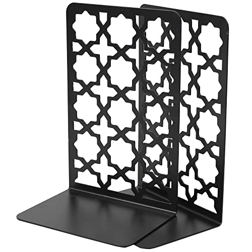 Image of Spillbox Metal Non Slip Bookends Book Shelves | Shelf | Study Table | Home Decor | Holders | Case | Bracket | Stand | Heavy Duty | Set | Book Ends for Office, Home - Star