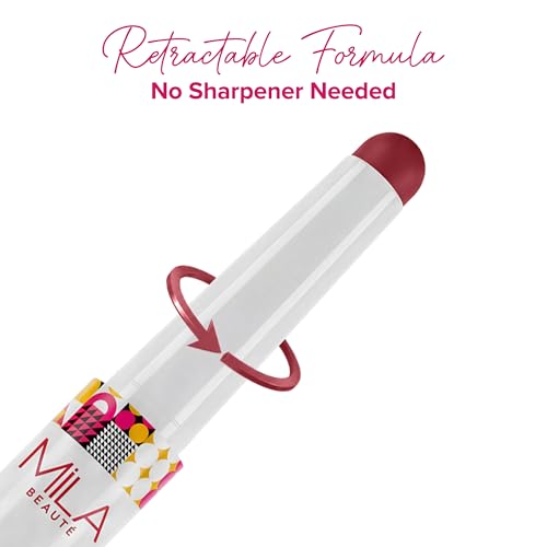 Image of Mila Beaute Lock & Pout Matte Crayon Lipstick for Women I Smudge Proof & Transfer-Proof Lipstick I Hydrating with Ceramides & Shea Butter I Highly Pigmented & Glides Smoothly | Suitable for Indian Skin Tones - Wild Card