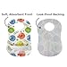 Bibsters, Sesame Street Large Disposable Bibs with Patented Crumb-Catcher, Leakproof Liner, and Reusable Fastener, Ages 6+ Months, 32 count