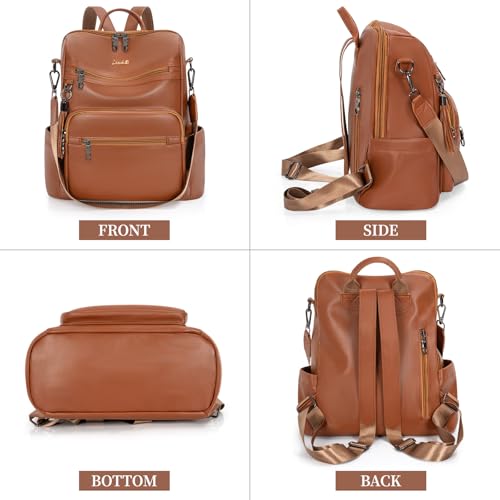 Image of Backpack Purse for Women Travel Convertible Shoulder Tassel Bag Ladies Work Travel Handbags