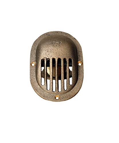 Buck Algonquin 00IS125 Bronze Intake Strainer - Oval Base - Thru Hull Style