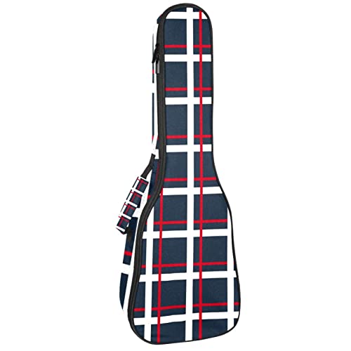 Sac de transport pour ukulélé ténor étanche et rembourré housse concert soprano bleu