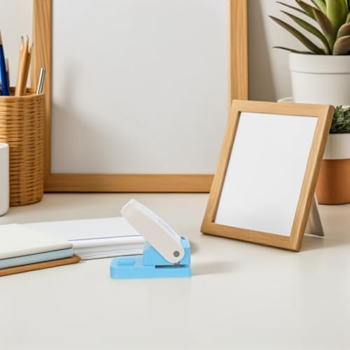Perforadora de papel compacta para crear etiquetas sin tijeras ni errores 5